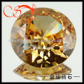 yellow 3mm round cubic zirconia jewelry bulk(CZRD-6-0084)